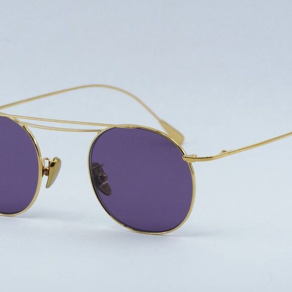 NEW CUTLER AND GROSS CG1268GPLS 001 GOLD PURPLE SUNGLASSES - Picture 6 of 10